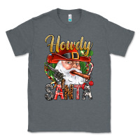 Charcoal Heather Howdy Santa Classic Tee - BundleAndBundleShop