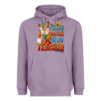 Lavender Half Coffee Half Teacher Heavyweight Hoodie - FaDigitalArtStudio
