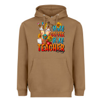 Half Coffee Half Teacher Heavyweight Hoodie | Teevron