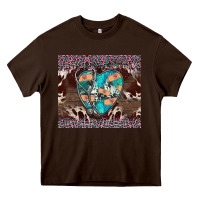 Chocolate Brown western nurse stethoscope pink leopard Heavy Core Tee - BarkalooDesign