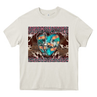 Cream western nurse stethoscope pink leopard Heavy Core Tee - BarkalooDesign