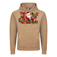 Vintage Coffee joy christmas with santa bbs Vintage Hoodie - BundleAndBundleShop