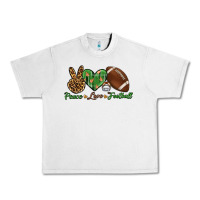Lunar Rock peace love football Urban Heavy Tee - BundleAndBundleShop
