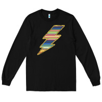 Black Yellow Aztec Patterned Lightning Long Sleeve Tee - Bettercallsaul