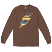 Chestnut Yellow Aztec Patterned Lightning Long Sleeve Tee - Bettercallsaul