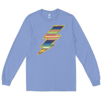 Colony Blue Yellow Aztec Patterned Lightning Long Sleeve Tee - Bettercallsaul