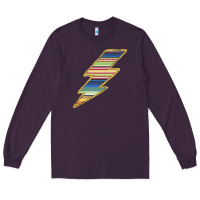 Plum Yellow Aztec Patterned Lightning Long Sleeve Tee - Bettercallsaul
