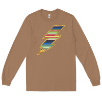 Toasted Coconut Yellow Aztec Patterned Lightning Long Sleeve Tee - Bettercallsaul
