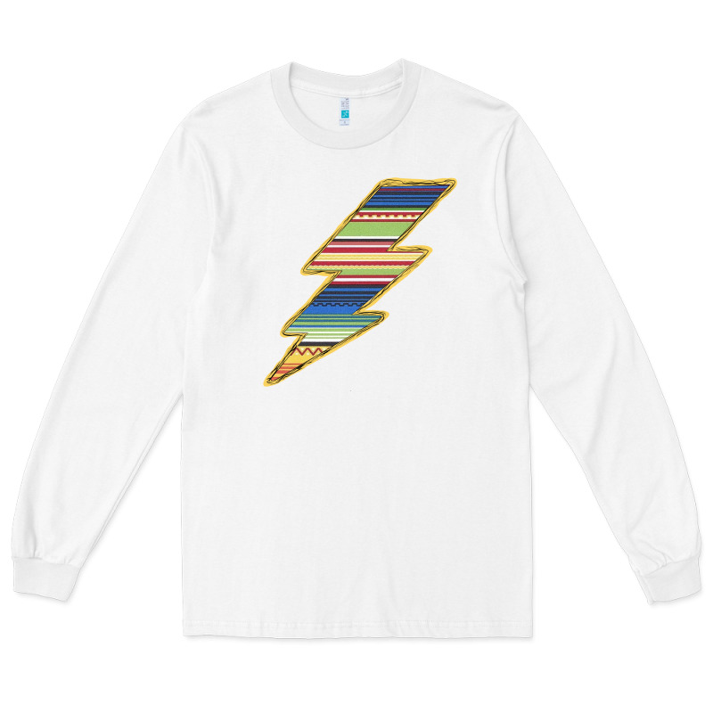 Yellow Aztec Patterned Lightning Long Sleeve Tee by Bettercallsaul | Teevron