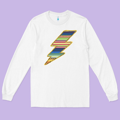 Yellow Aztec Patterned Lightning Long Sleeve Tee Designed By Bettercallsaul