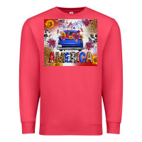 Cardinal Fourth Of July America Truck Premium Sweatshirt - FaDigitalArtStudio