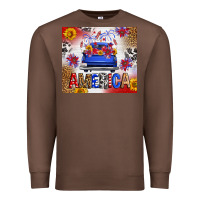 Chestnut Fourth Of July America Truck Premium Sweatshirt - FaDigitalArtStudio
