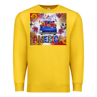 Lemon Fourth Of July America Truck Premium Sweatshirt - FaDigitalArtStudio