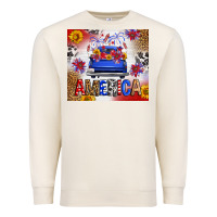 Sandshell Fourth Of July America Truck Premium Sweatshirt - FaDigitalArtStudio