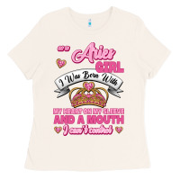 Bone As A Aries Girl I Was Born With My Heart On My Sleeve And A Mouth Ladies Tee - Jasminsmagicworld