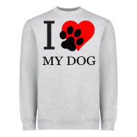 Heather Grey I My Dog Heavyweight Sweatshirt - Bettercallsaul