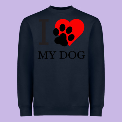 I My Dog Heavyweight Sweatshirt Designed By Bettercallsaul
