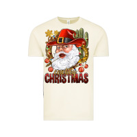 Vintage Arctic Cowboy Christmas Santa Vintage Tee - BundleAndBundleShop