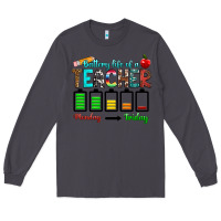 Smoke battery life of a teacher monday friday Long Sleeve Tee - RanaPortraitStore