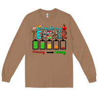 Battery Life Of A Teacher Monday Friday Long Sleeve Tee | Teevron