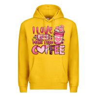 Lemon i love you more than coffee valentines day Premium Hoodie - OliviaCreatesArt