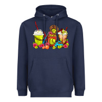 Navy Softball Coffee Cups Heavyweight Hoodie - FaDigitalArtStudio