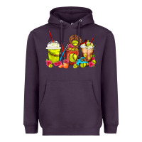 Plum Softball Coffee Cups Heavyweight Hoodie - FaDigitalArtStudio