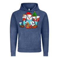 Vintage Denim joy christmas with snowman bbs Vintage Hoodie - BundleAndBundleShop