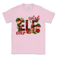Bubblegum Pink Cutest Elf Ever Christmas Classic Tee - BundleAndBundleShop