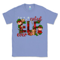 Colony Blue Cutest Elf Ever Christmas Classic Tee - BundleAndBundleShop