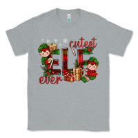 Heather Grey Cutest Elf Ever Christmas Classic Tee - BundleAndBundleShop
