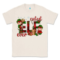 Natural Cutest Elf Ever Christmas Classic Tee - BundleAndBundleShop