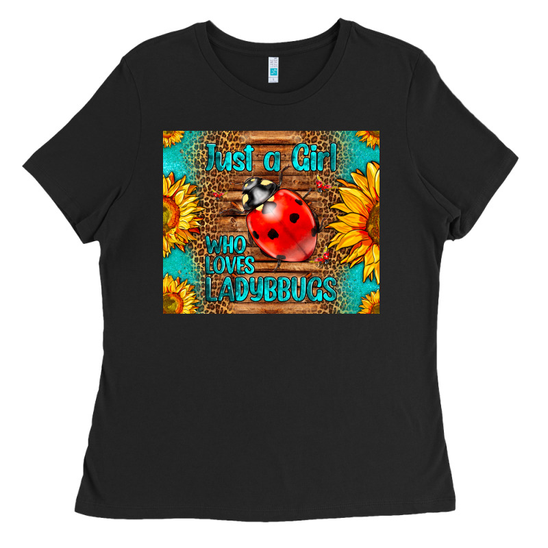 Just A Girl Who Loves Ladybugs Ladies Tee by LillyAllenDesigns | Teevron