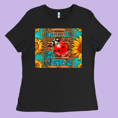 Just A Girl Who Loves Ladybugs Ladies Tee Designed By Lillyallendesigns