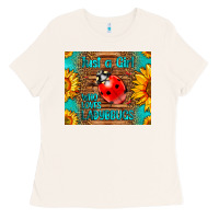 Bone just a girl who loves ladybugs Ladies Tee - LillyAllenDesigns