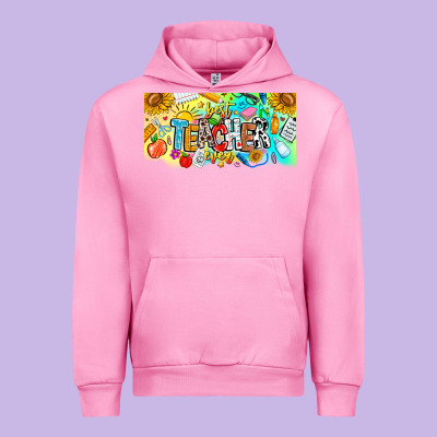 Best Teacher Ever Urban Hoodie Designed By Cowhidedigitalart