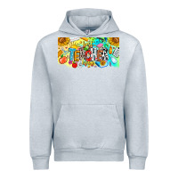 Heather Grey Best Teacher Ever Urban Hoodie - CowhideDigitalArt