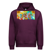Mauve Wine Best Teacher Ever Urban Hoodie - CowhideDigitalArt
