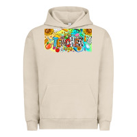 Pigment French Oak Best Teacher Ever Urban Hoodie - CowhideDigitalArt