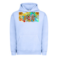 Pigment Grape Ice Best Teacher Ever Urban Hoodie - CowhideDigitalArt