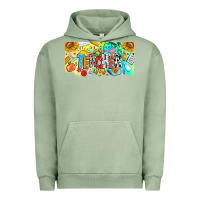 Pigment Oil Green Best Teacher Ever Urban Hoodie - CowhideDigitalArt