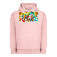 Pigment Salmon Best Teacher Ever Urban Hoodie - CowhideDigitalArt