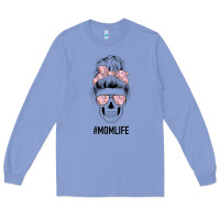 Colony Blue Pink Flower Mom Skull Long Sleeve Tee - Bettercallsaul