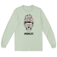 Matcha Pink Flower Mom Skull Long Sleeve Tee - Bettercallsaul