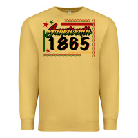 Antique Gold Juneteenth 1865 Premium Sweatshirt - FaDigitalArtStudio