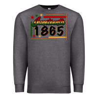 Charcoal Heather Juneteenth 1865 Premium Sweatshirt - FaDigitalArtStudio