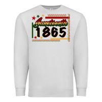 Dove Grey Juneteenth 1865 Premium Sweatshirt - FaDigitalArtStudio