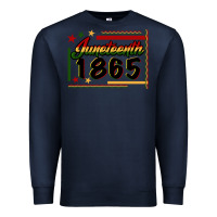 Navy Juneteenth 1865 Premium Sweatshirt - FaDigitalArtStudio