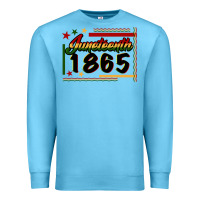 Ocean Blue Juneteenth 1865 Premium Sweatshirt - FaDigitalArtStudio