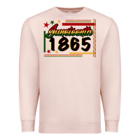 Pale Pink Juneteenth 1865 Premium Sweatshirt - FaDigitalArtStudio